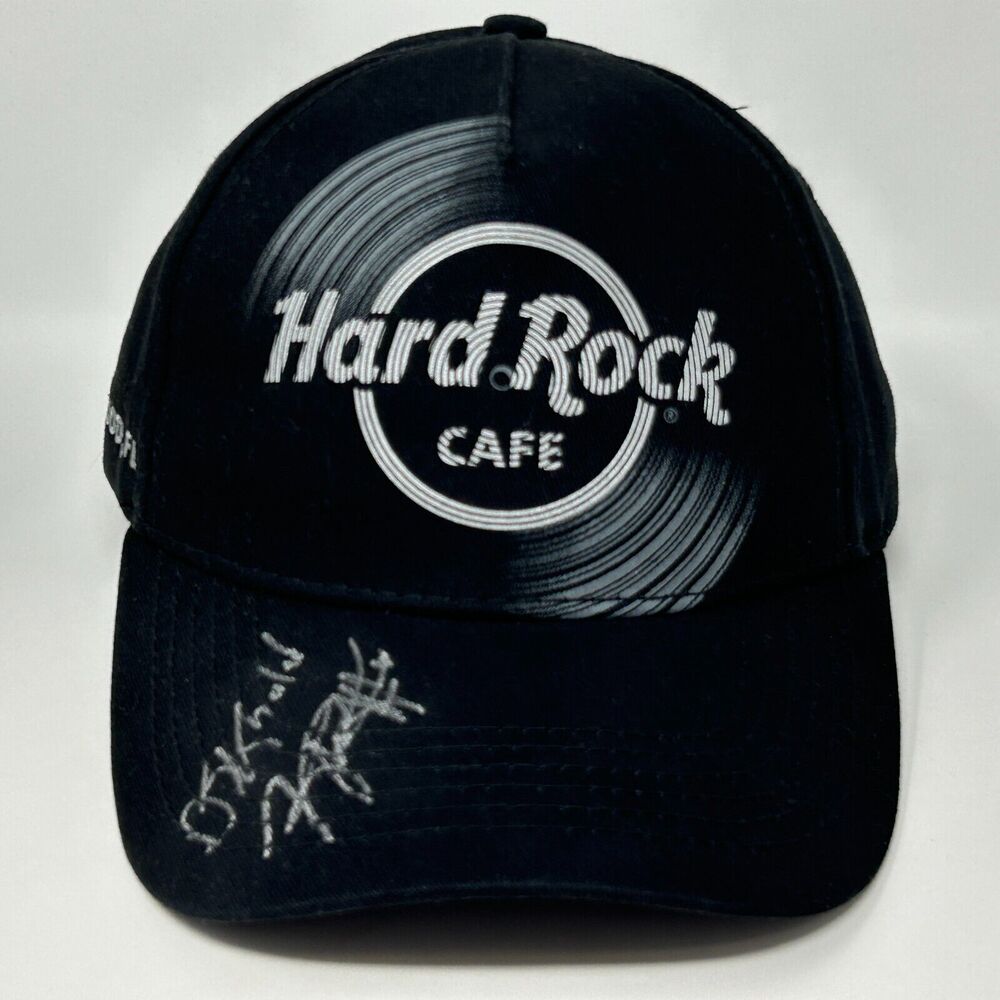 DJ Khaled Signed Hard Rock Cafe Hat Baseball Cap Black Hollywood Florida Rapper
